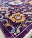 BOLD PURPLE WOOL-BAMBOO RUG - PURPLE