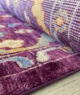 BOLD PURPLE WOOL-BAMBOO RUG - PURPLE