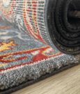 MYSTIC WOOL-BAMBOO RUG - DARK GREY