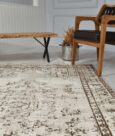 KASHMIR WOOL-VISCOSE RUG - STONE