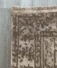 KASHMIR WOOL-VISCOSE RUG - STONE