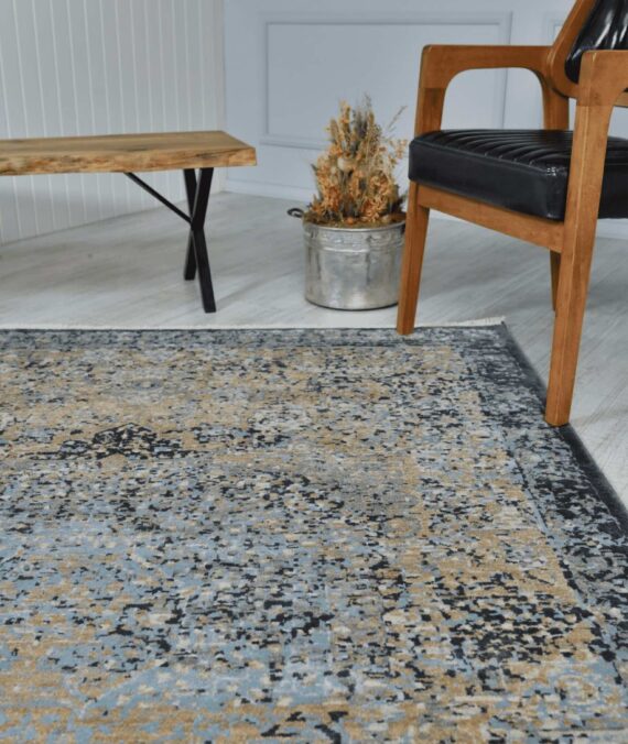 ROYAL WOOL-BAMBOO RUG – INDIGO