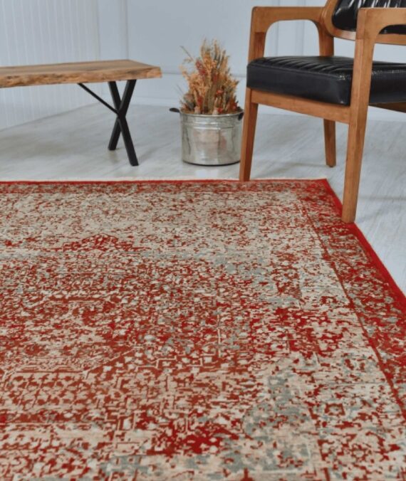 ROYAL WOOL-BAMBOO RUG – RED