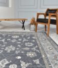 OUSHAK INFINITY WOOL RUG - DARK LIGHT GREY