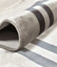 FRAME VISCOSE RUG - SOIL-CHARCOAL