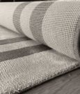 FRAME VISCOSE RUG - SOIL-CHARCOAL