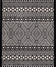 DIAMOND WOOL RUG - BLACK