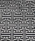 MAZE BAMBOO RUG - BLACK