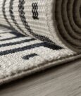 MAZE BAMBOO RUG - BLACK